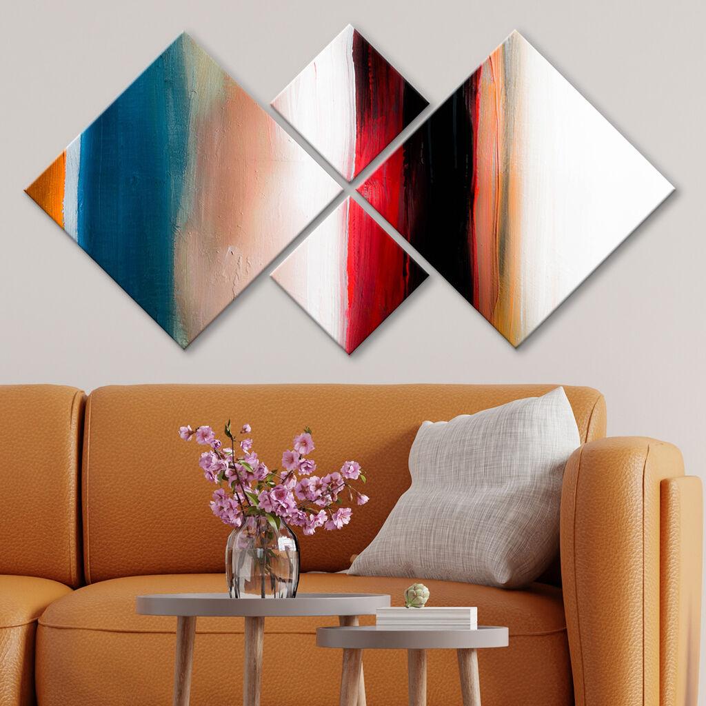 Wallity slika 4MDF1649274049, 60x115 cm, 4 dijela