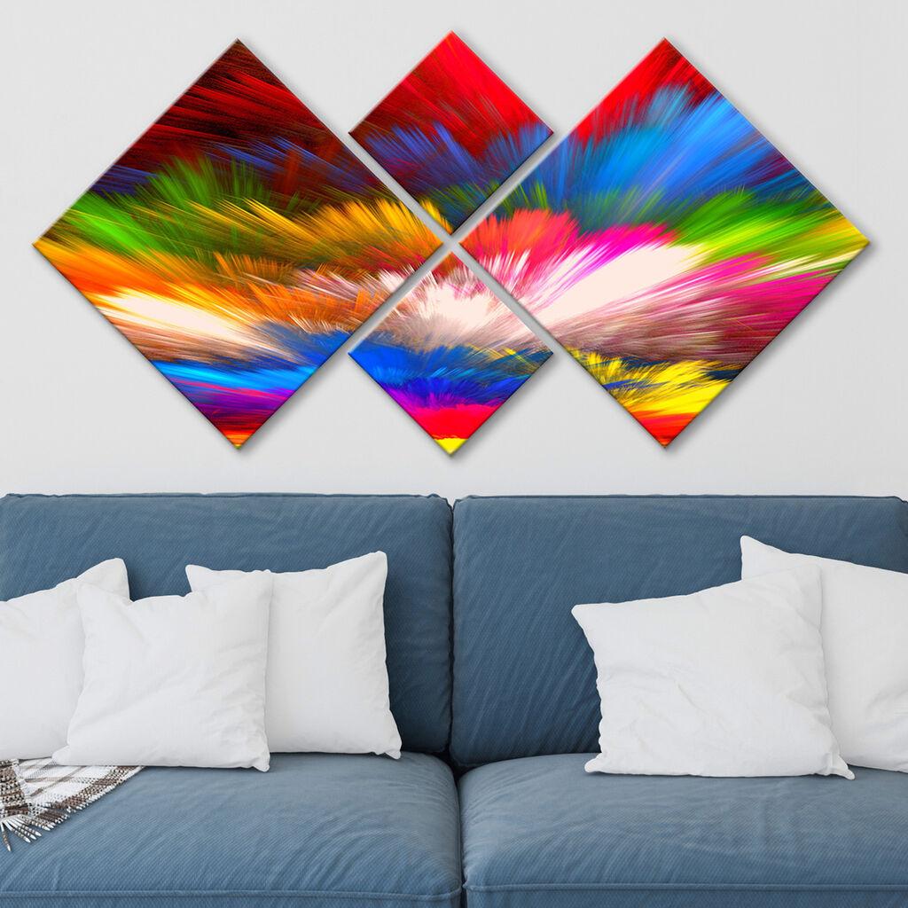 Wallity slika 4MDF123917302, 60x115 cm, 4 dijela