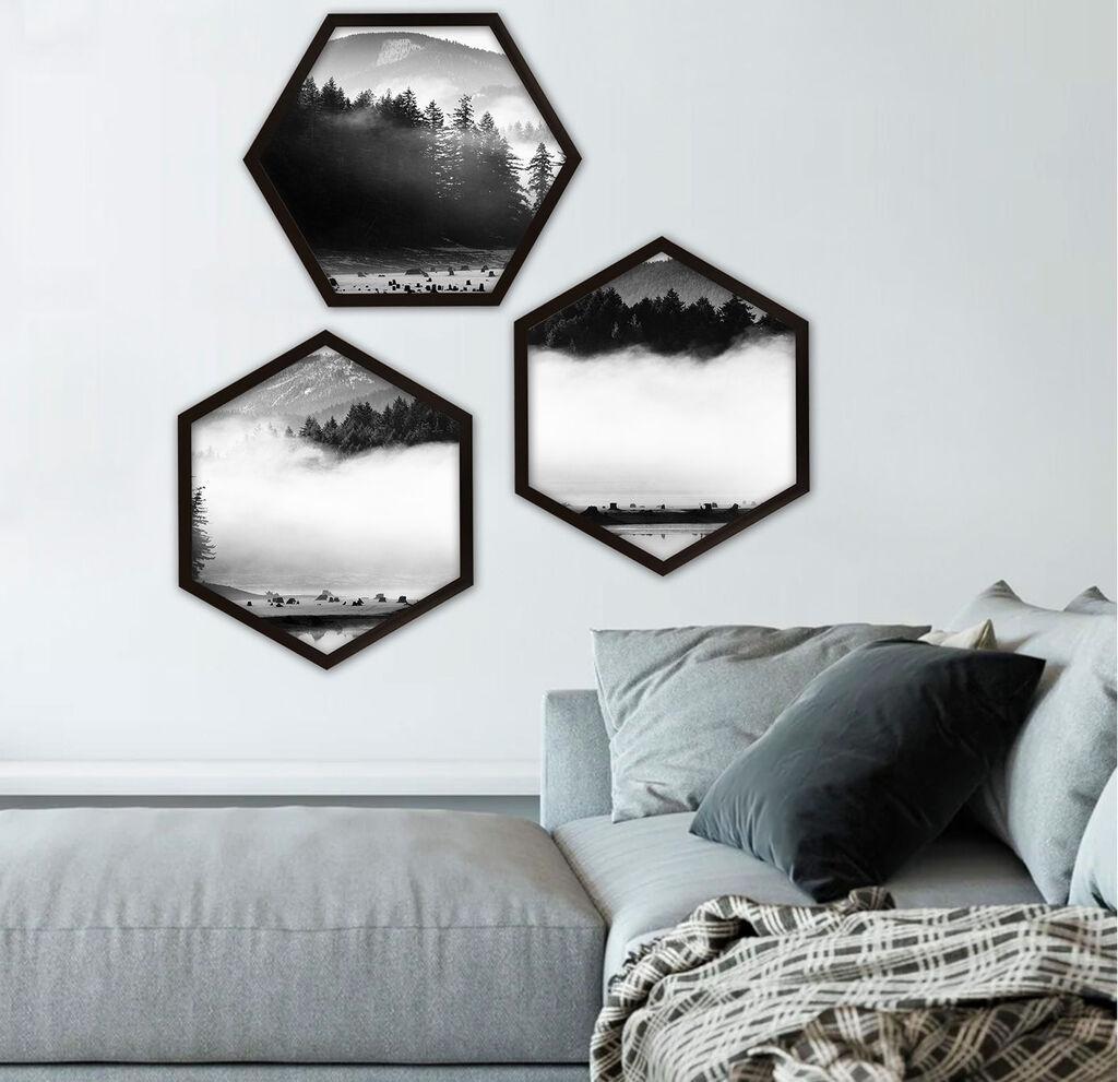 Wallity Uokvirena slika 6GEN1332, 35x35 cm, 3 dijela