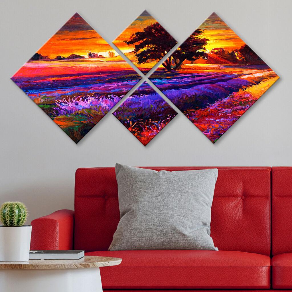 Wallity slika 4MDF35492143, 60x115 cm, 4 dijela