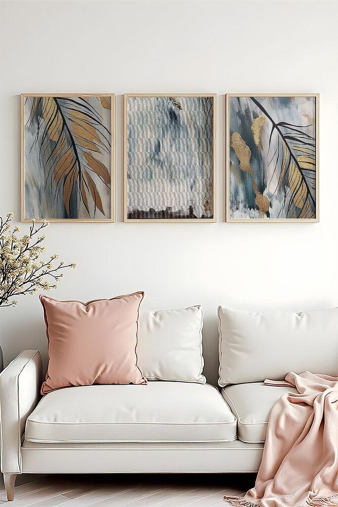 Wallity Uramljena slika Huhu477, 30x40 cm , 3 dijela