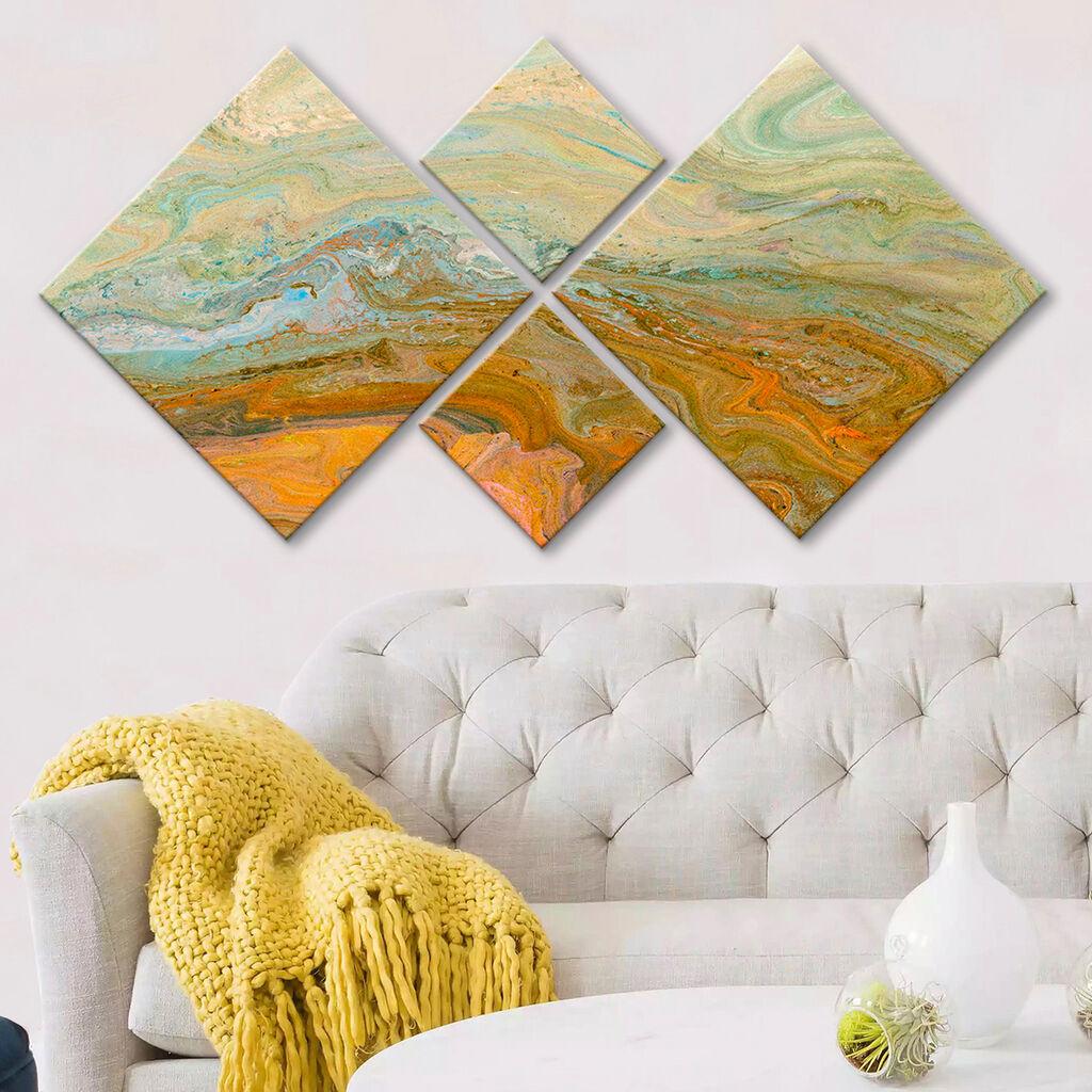 Wallity slika 4MDF30803112870, 60x115 cm, 4 dijela