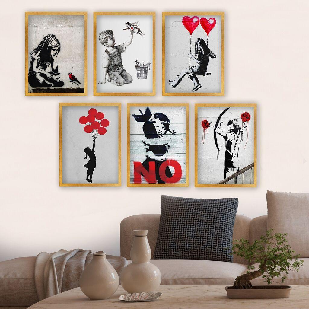 Wallity Uokvirena slika 6AC9628_2530, 25x30 cm, 6 dijelova