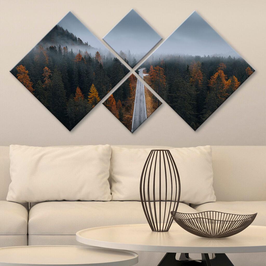 Wallity slika 4MDF2092705, 60x115 cm, 4 dijela