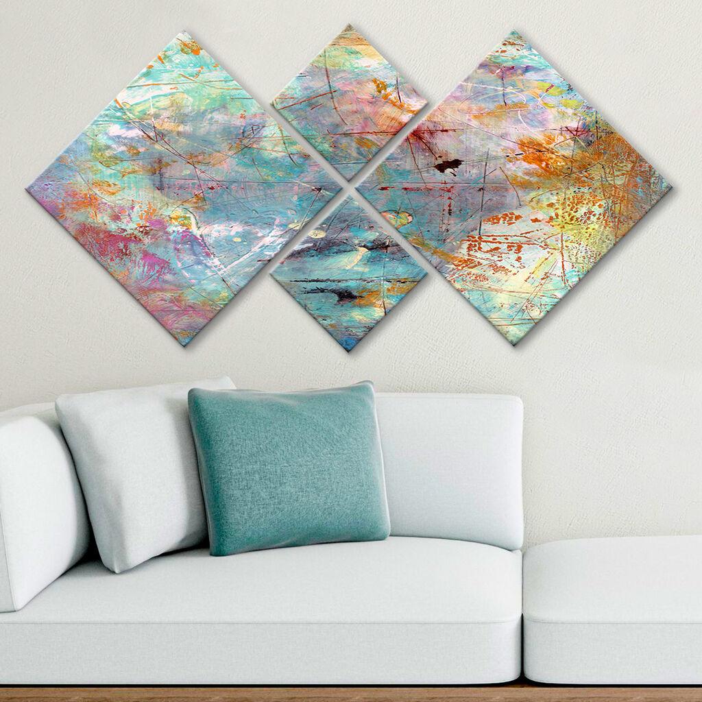 Wallity slika 4MDF62692444, 60x115 cm, 4 dijela