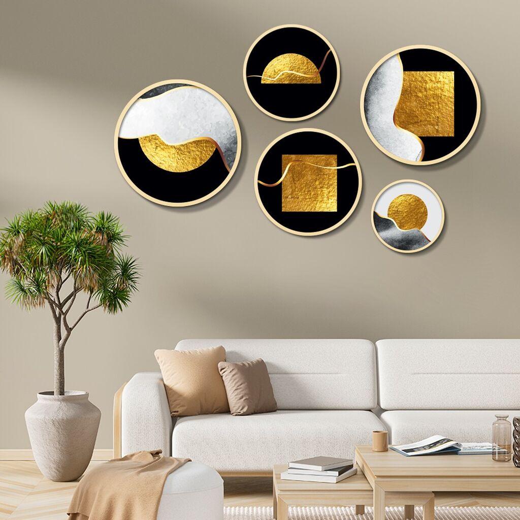 Wallity Uokvirena slika Yats-09, 5 dijelova