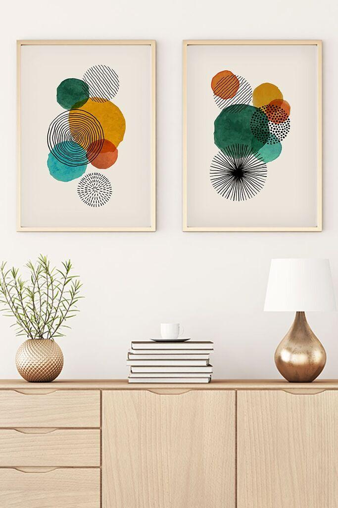 Wallity Uramljena slika Huhu32, 35x50 cm , 2 dijela