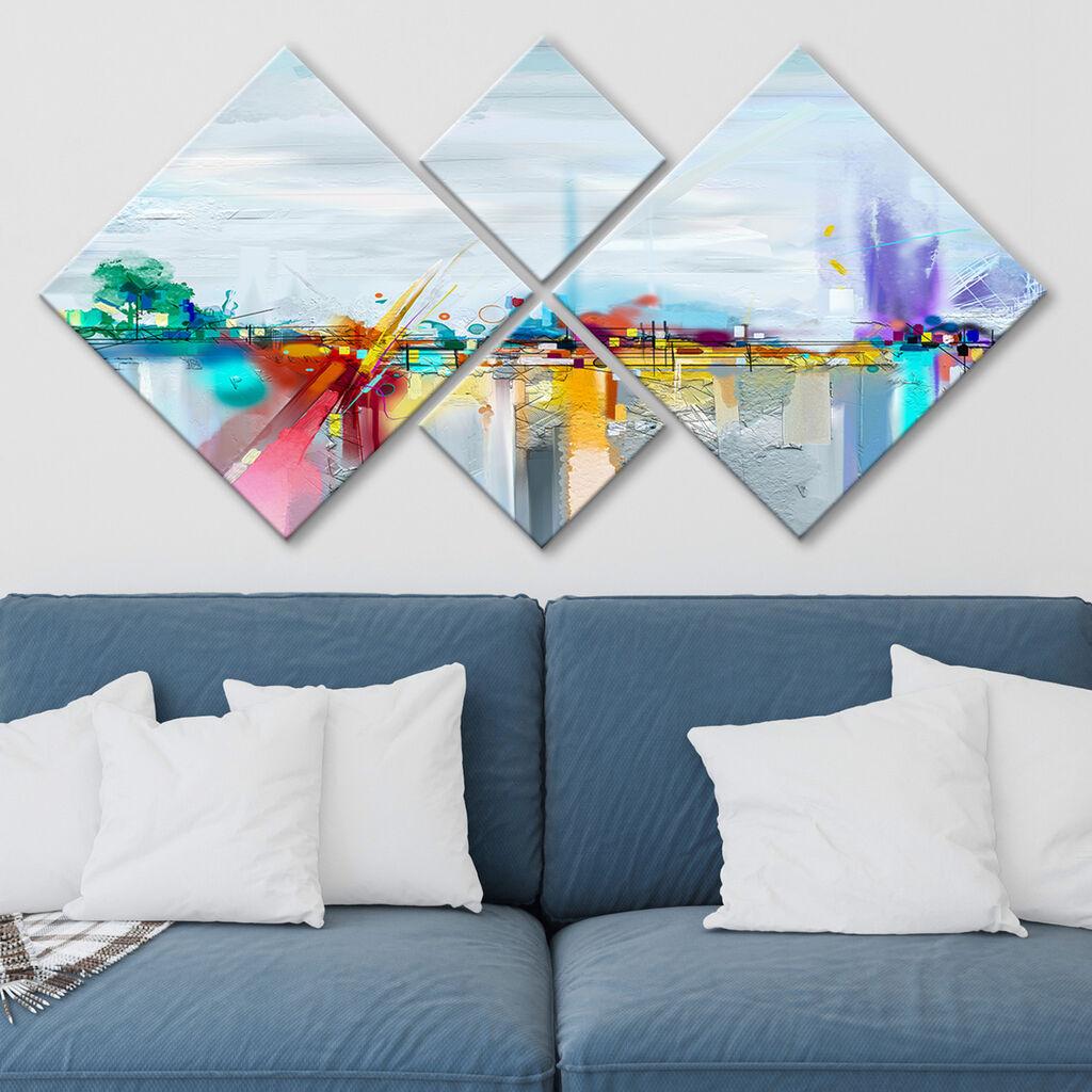 Wallity slika 4MDF1041141790, 60x115 cm, 4 dijela