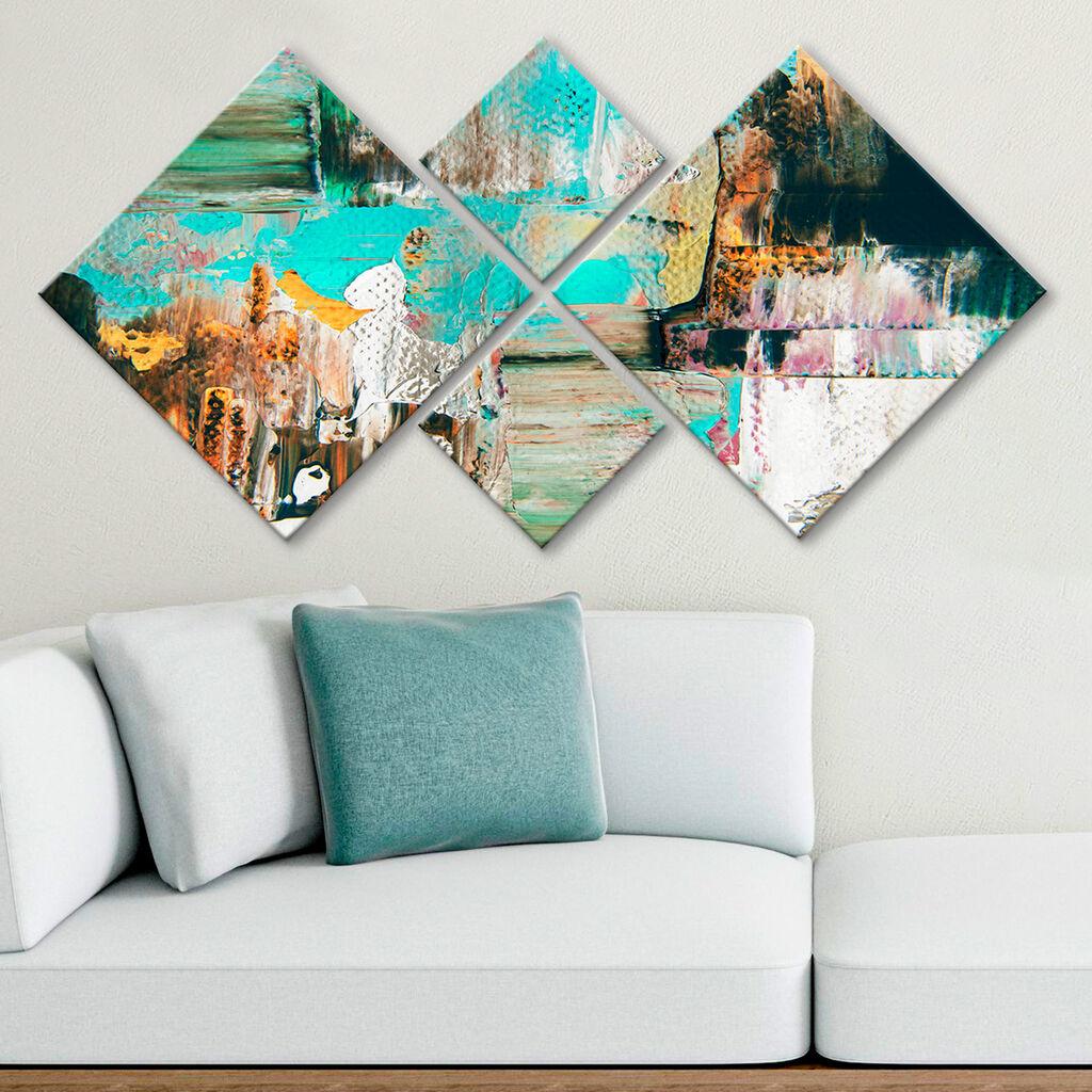 Wallity slika 4MDF3815284, 60x115 cm, 4 dijela