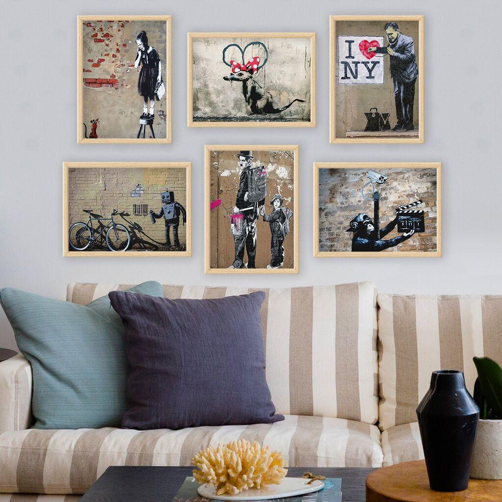 Wallity Uokvirena slika 6NC9623_3545, 35x45 cm, 6 dijelova