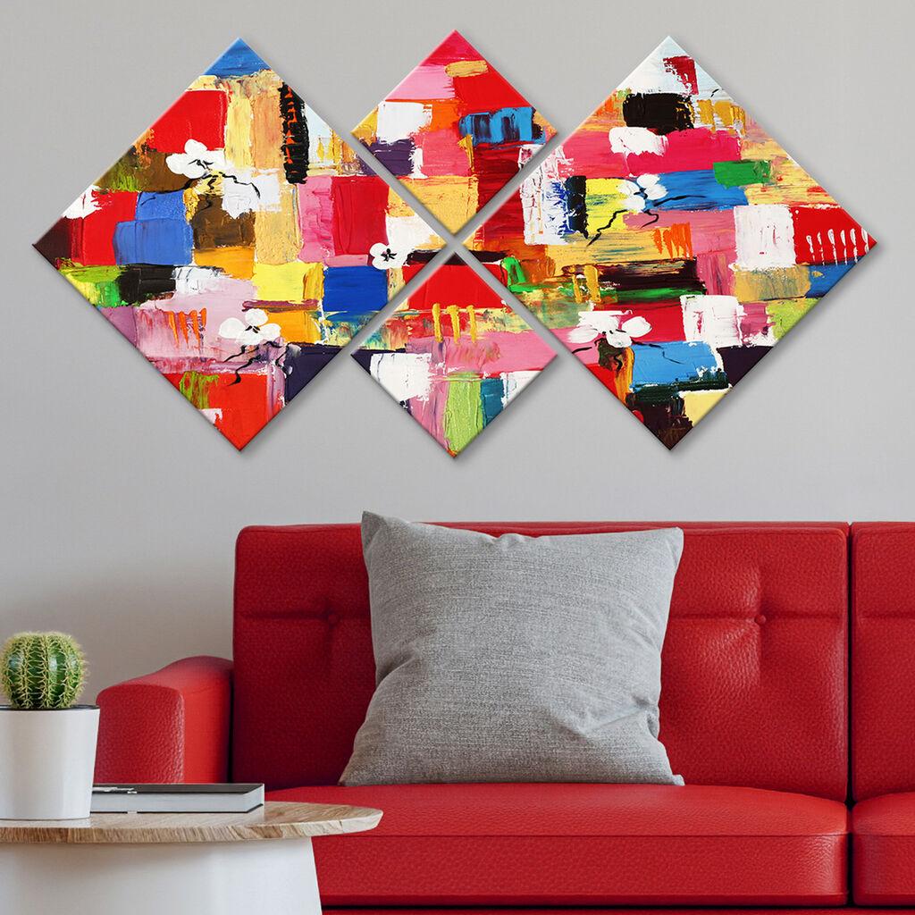 Wallity slika 4MDF2956111, 60x115 cm, 4 dijela