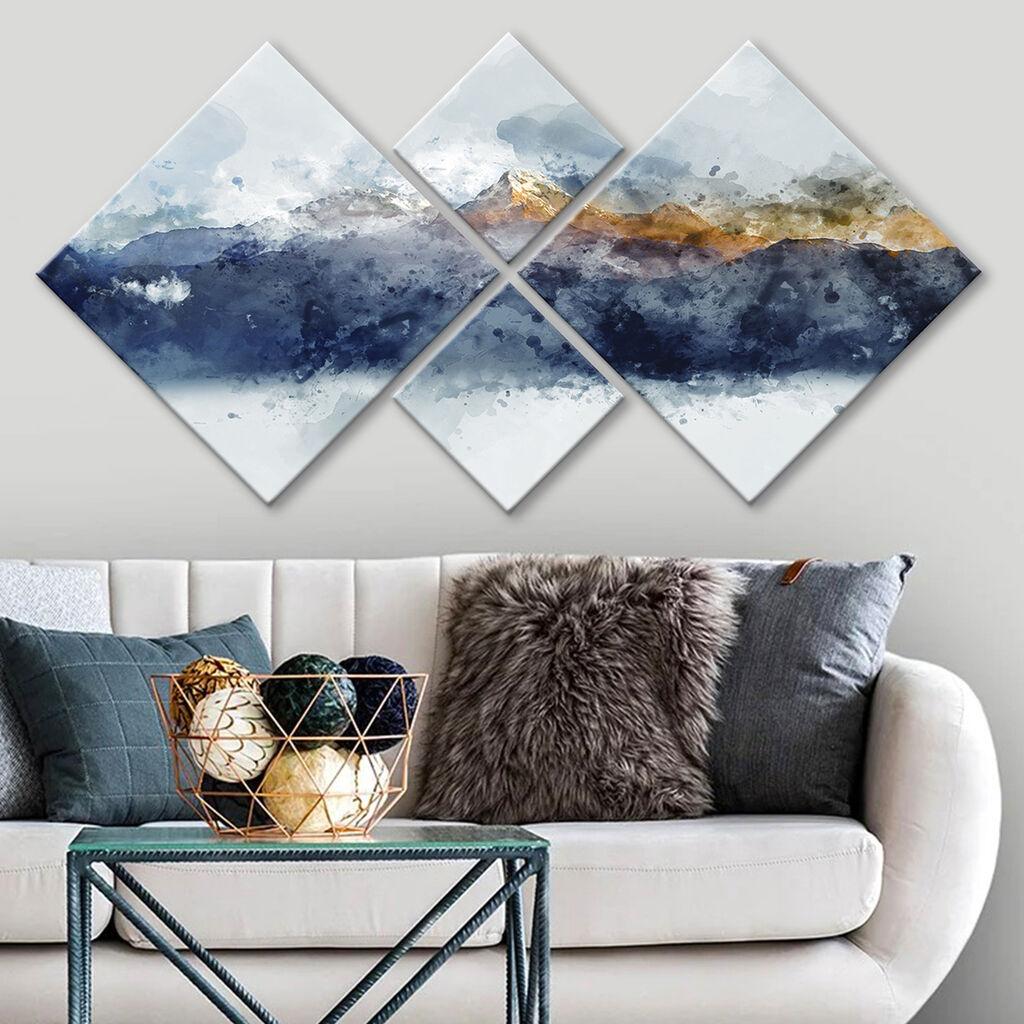 Wallity slika 4MDF549919111, 60x115 cm, 4 dijela