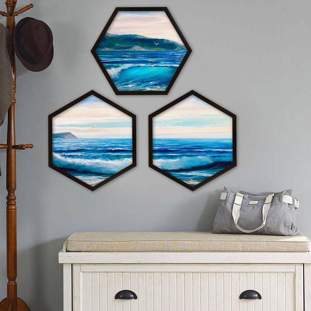 Wallity Uokvirena slika 6GEN1007211319, 35x35 cm, 3 dijela