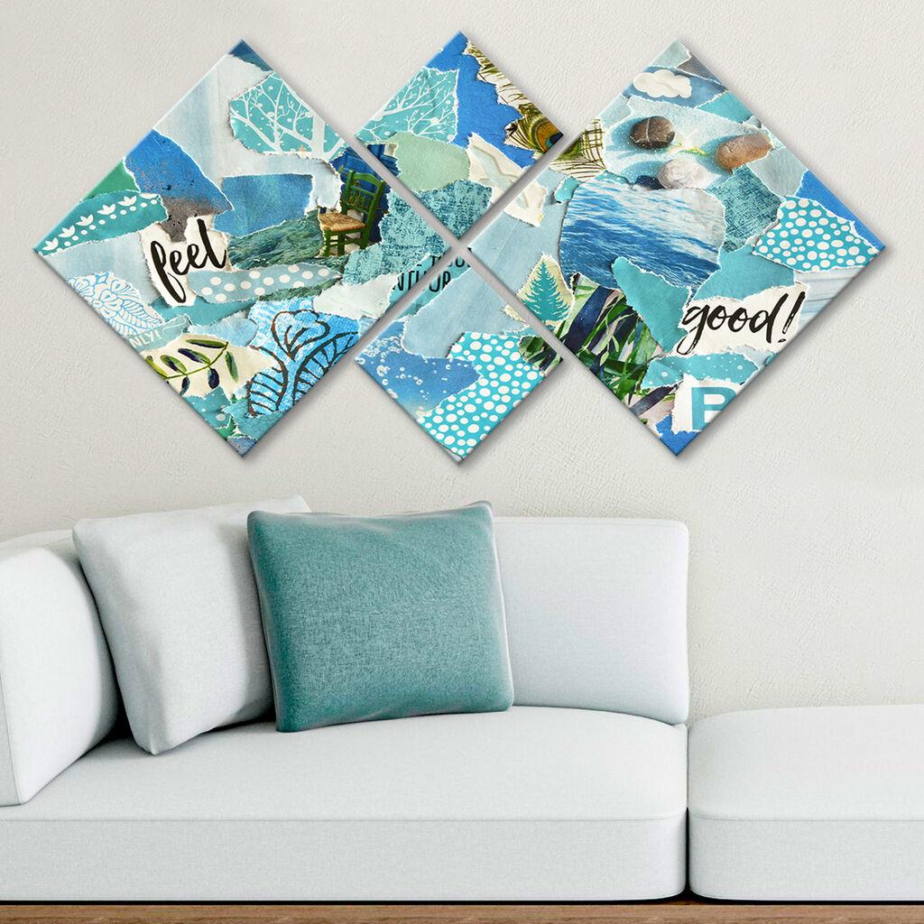 Wallity slika 4MDF556562842, 60x115 cm, 4 dijela