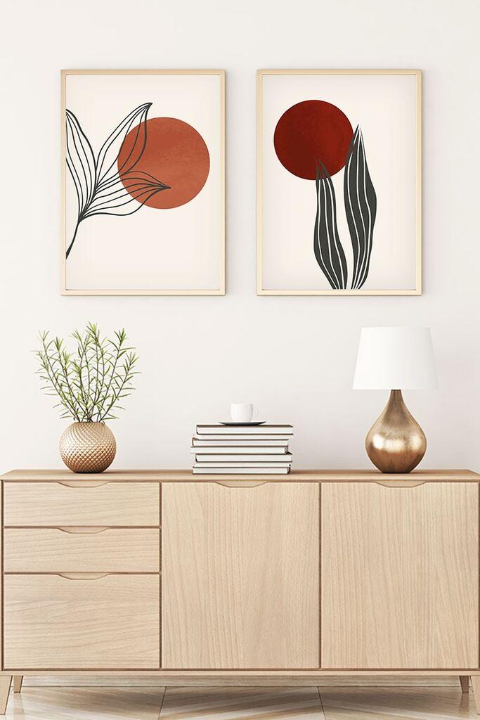 Wallity Uramljena slika Huhu84, 35x50 cm , 2 dijela