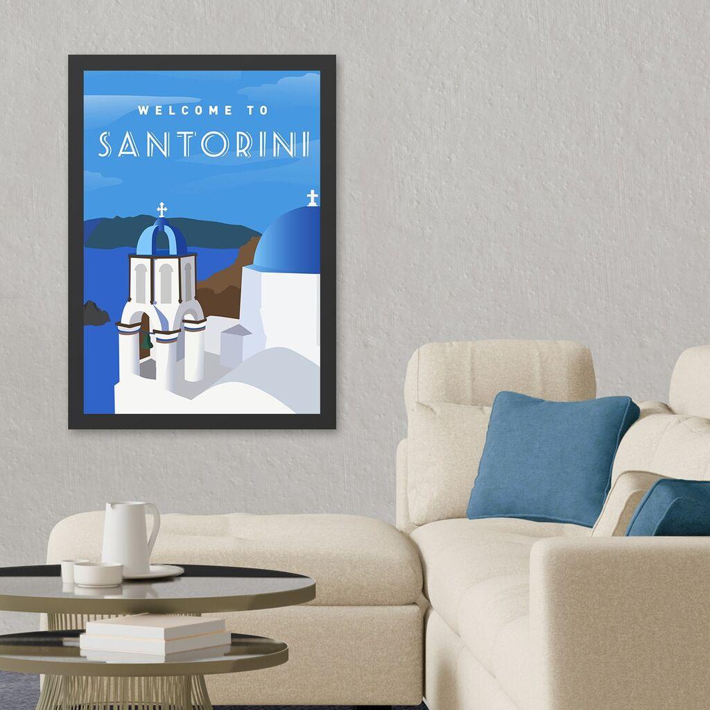 Wallity Uramljena slika Santorini 3, 40x55 cm