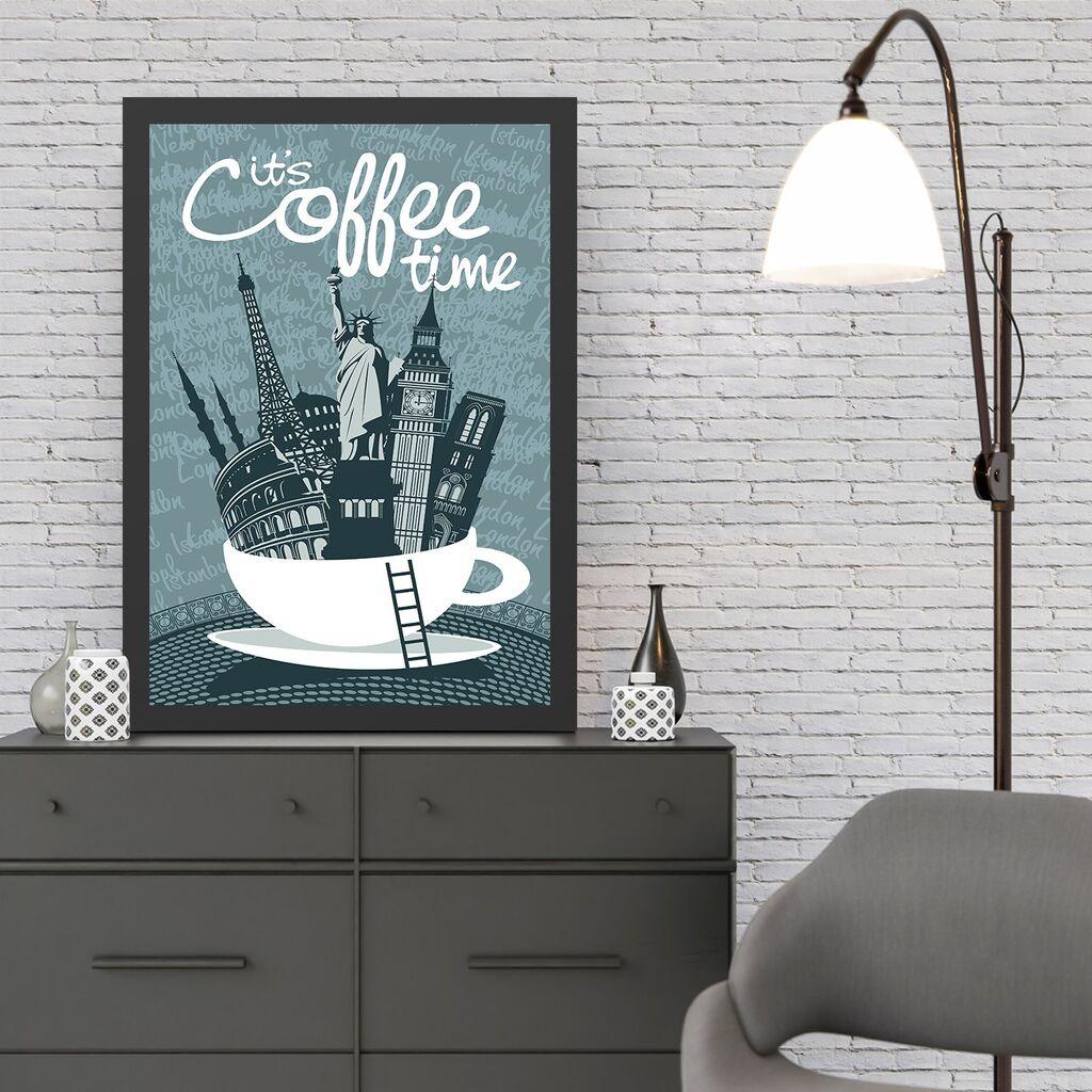 Wallity Uramljena slika Coffee Time, 55x75 cm