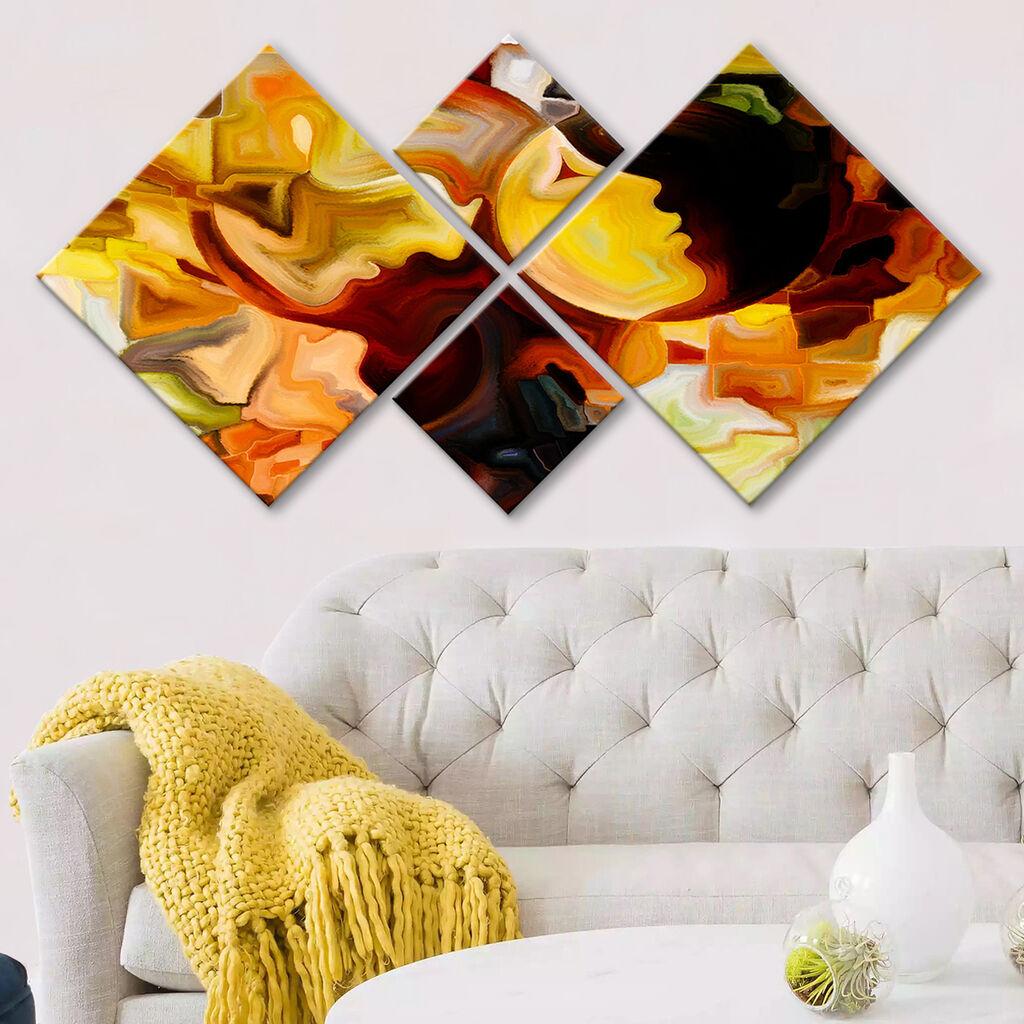 Wallity slika 4MDF63178949, 60x115 cm, 4 dijela