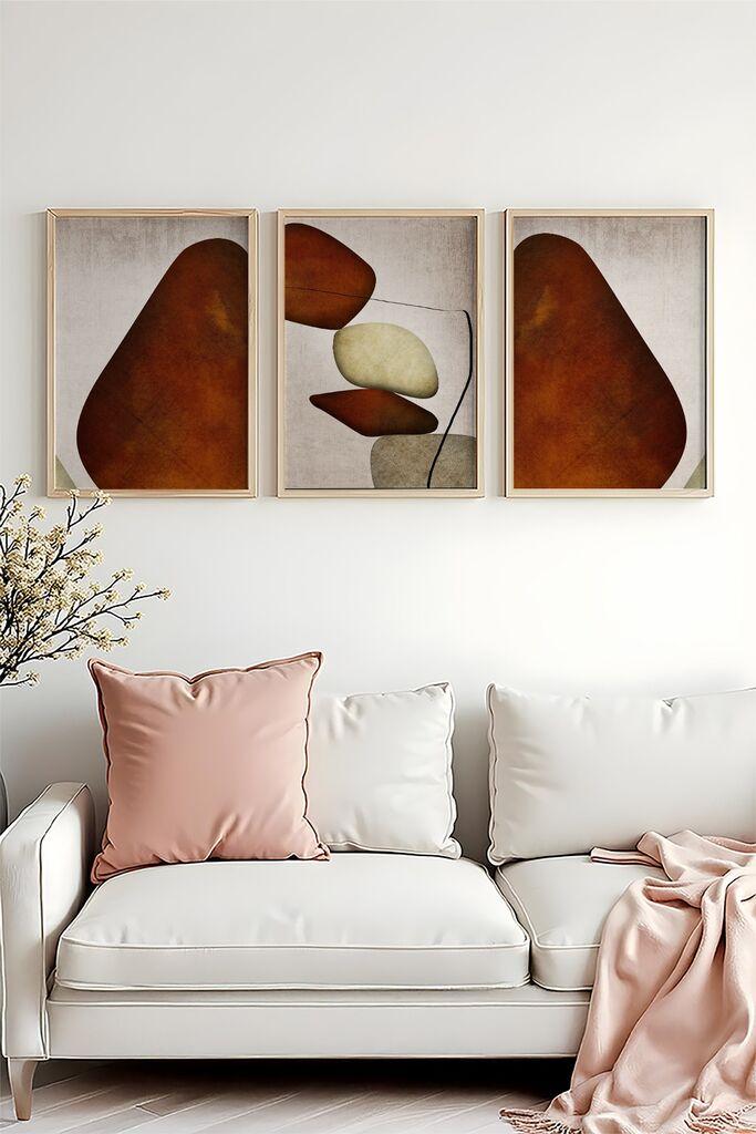 Wallity Uramljena slika Huhu469, 50x70 cm , 3 dijela