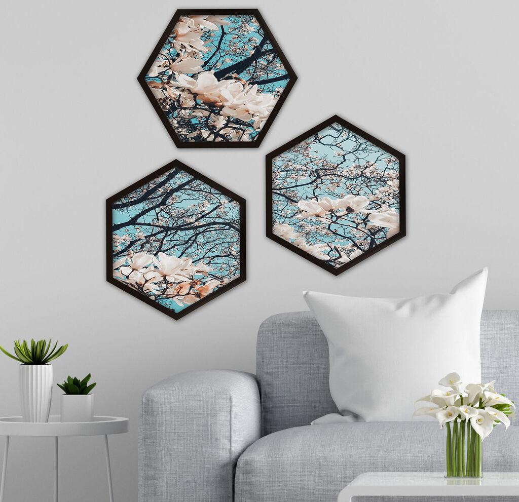 Wallity Uokvirena slika 6GEN1367, 35x35 cm, 3 dijela