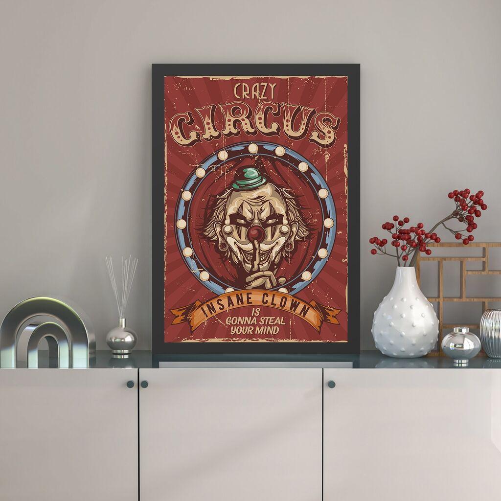 Wallity Uramljena slika Crazy Circus, 40x55 cm