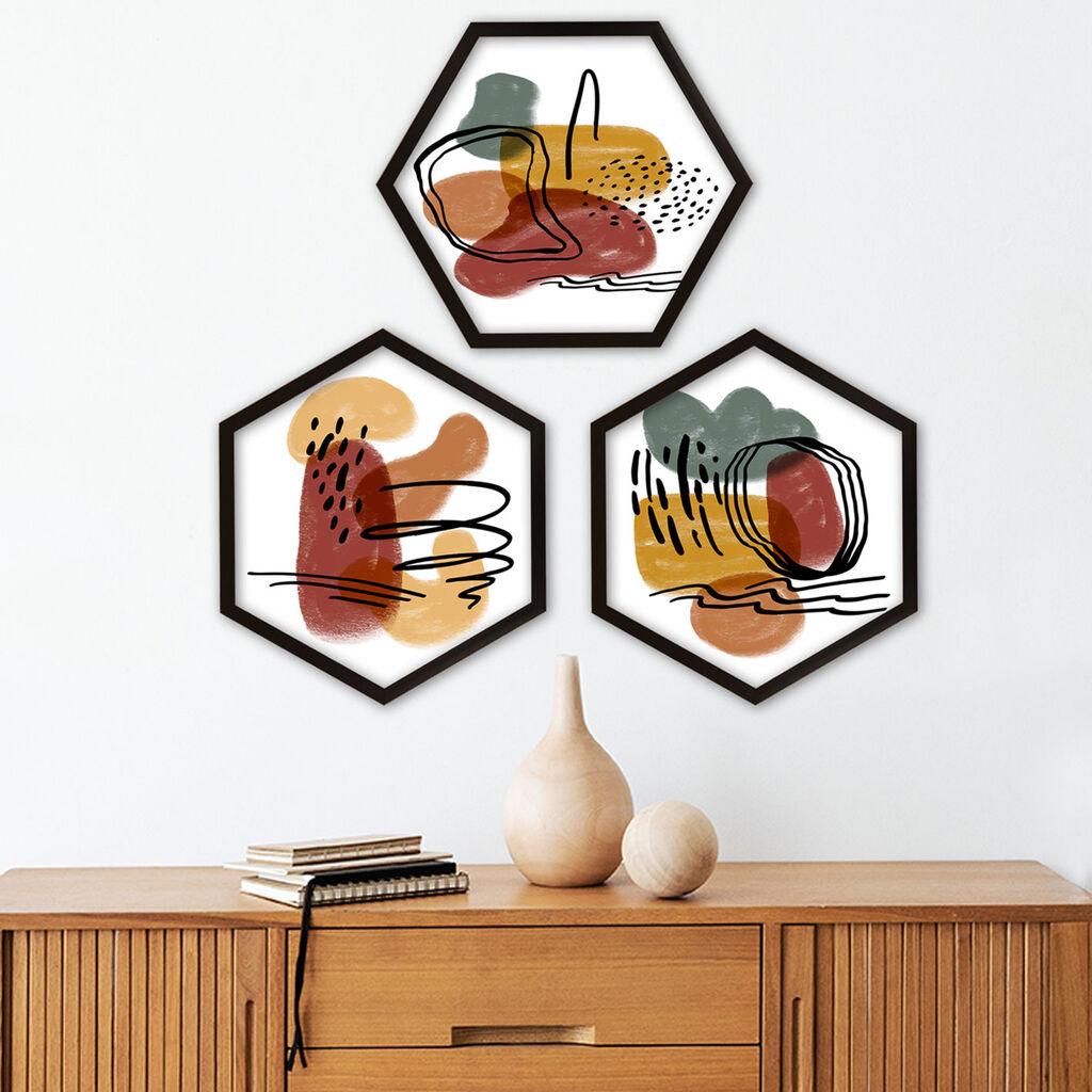 Wallity Uokvirena slika 6GEN94946, 35x35 cm, 3 dijela