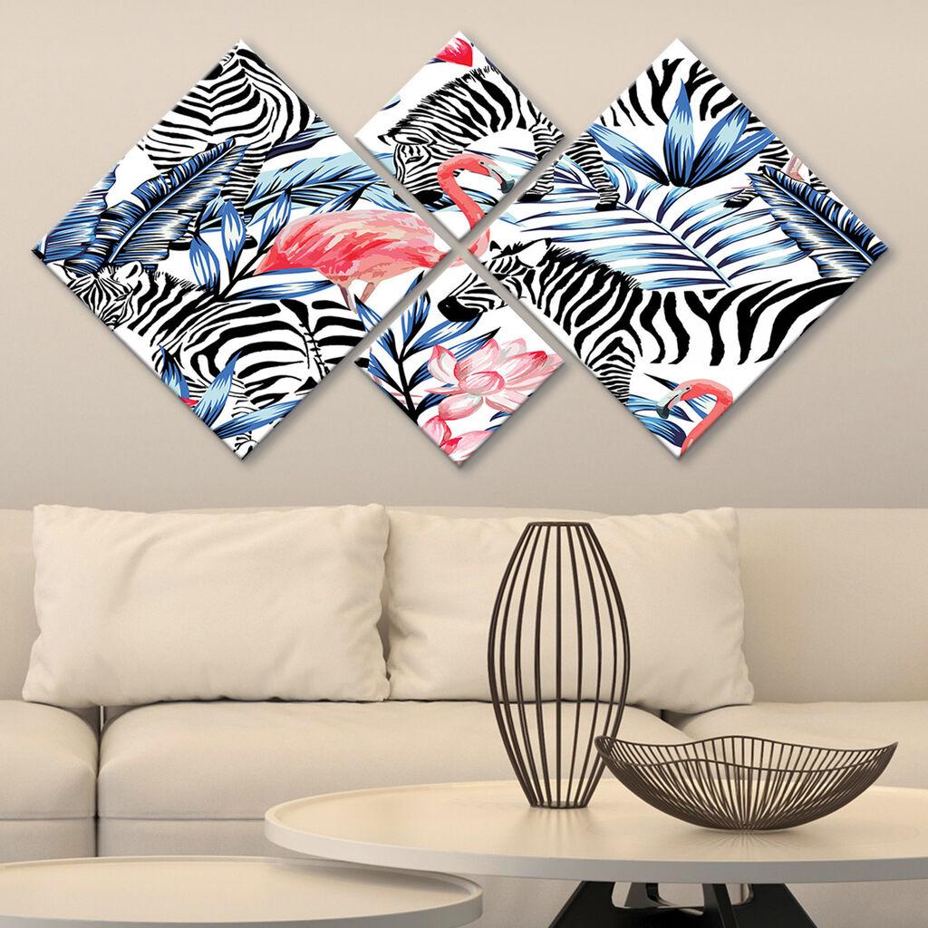 Wallity slika 4MDF265044782, 60x115 cm, 4 dijela