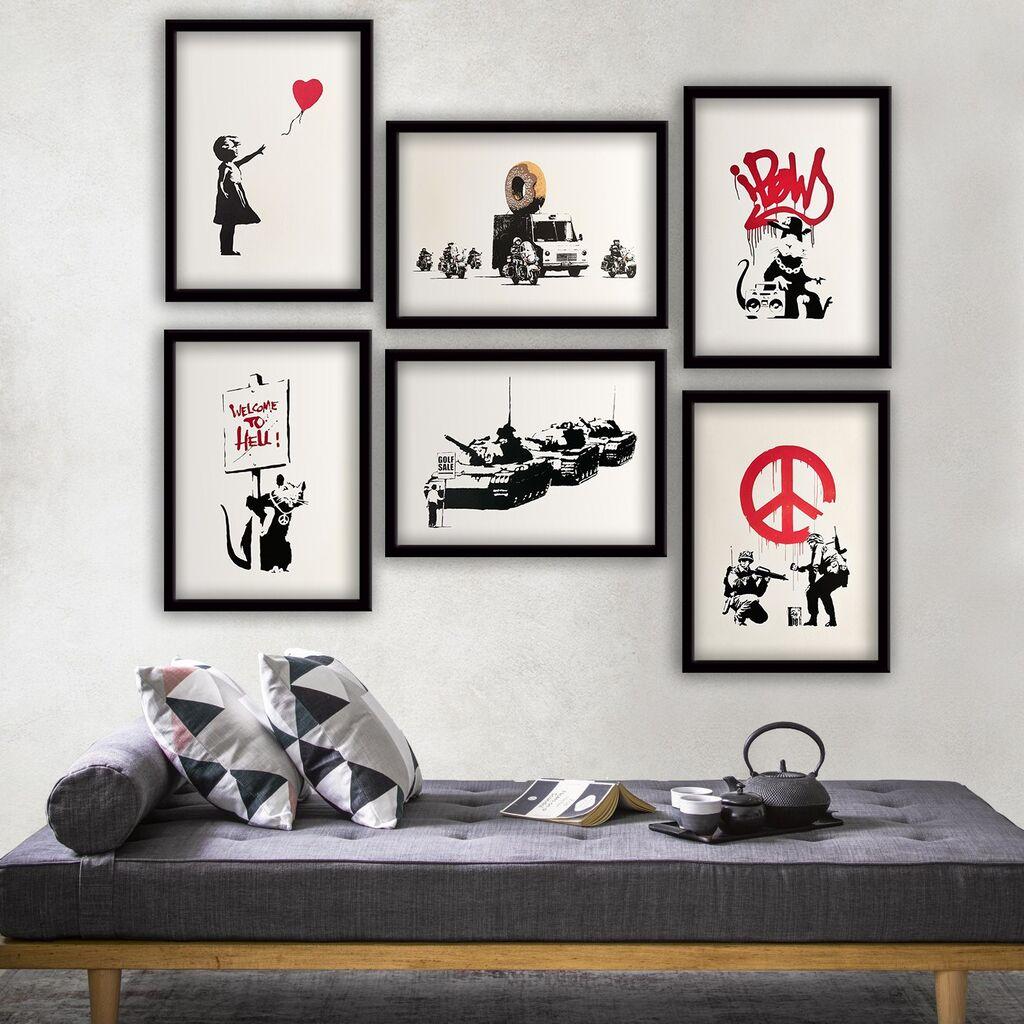 Wallity Uokvirena slika 6BC9620_2530, 25x30 cm, 6 dijelova