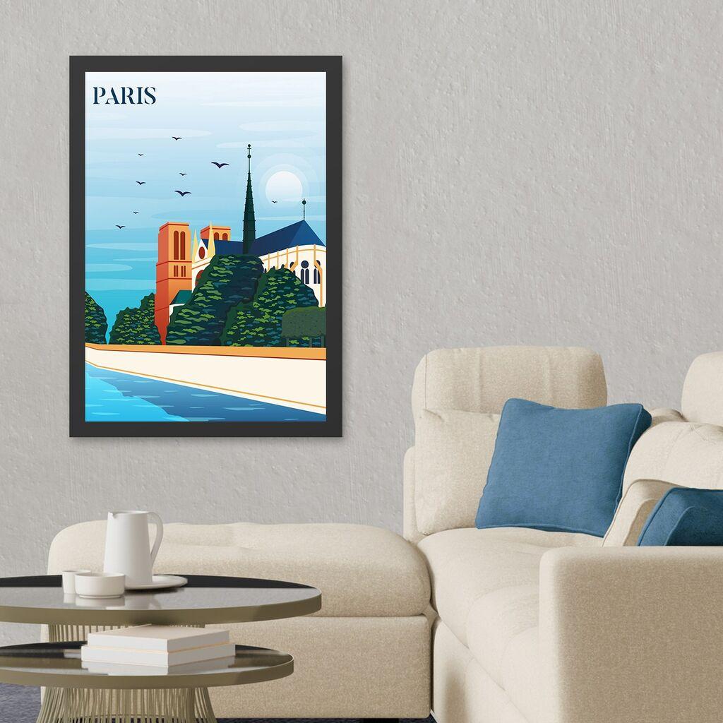 Wallity Uokvirena slika Pariz 5, 55x75 cm