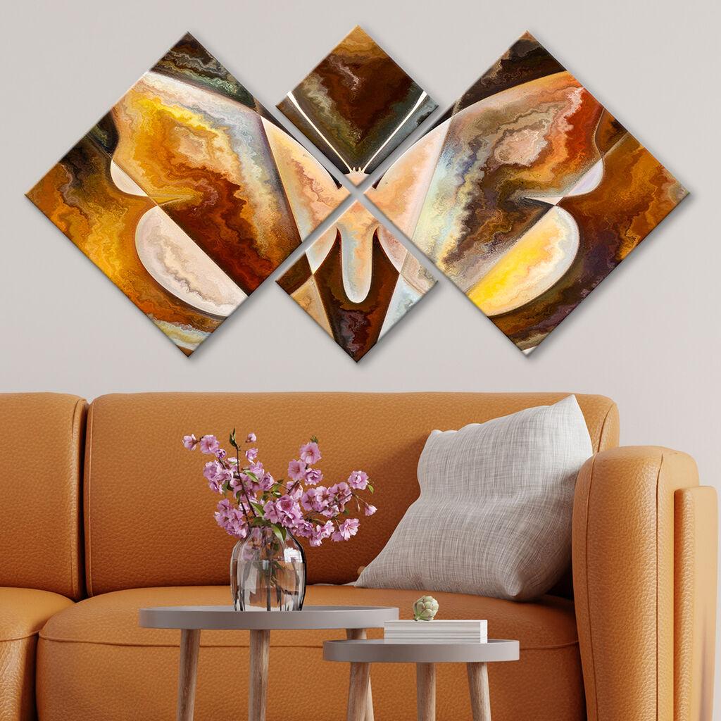 Wallity slika 4MDF1327589447, 60x115 cm, 4 dijela