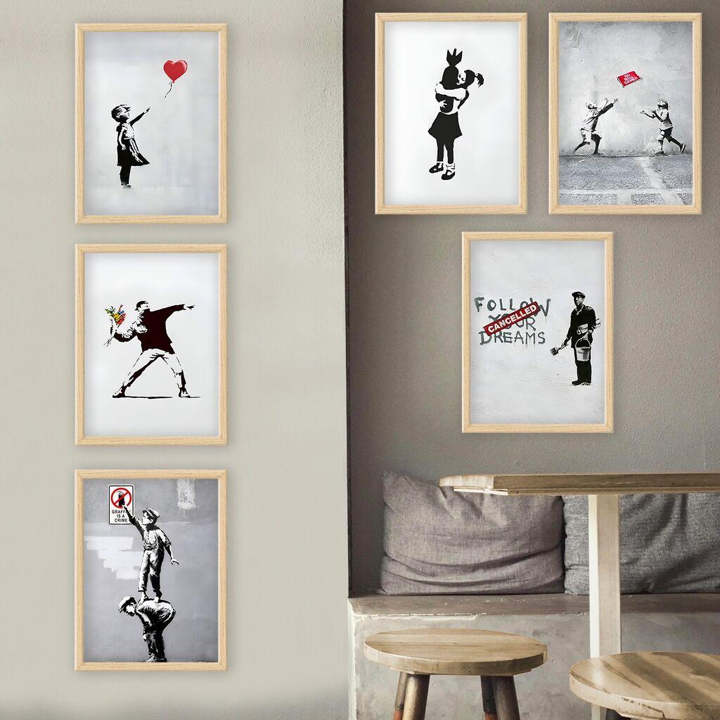 Wallity Uokvirena slika 6NC9618_3545, 35x45 cm, 6 dijelova