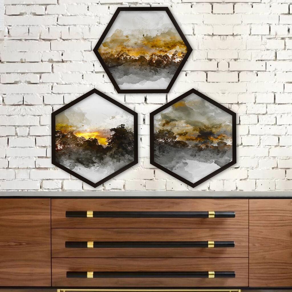 Wallity Uokvirena slika 6GEN563384080, 35x35 cm, 3 dijela