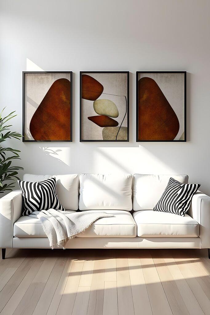 Wallity Uramljena slika Huhu469S, 50x70 cm , 3 dijela