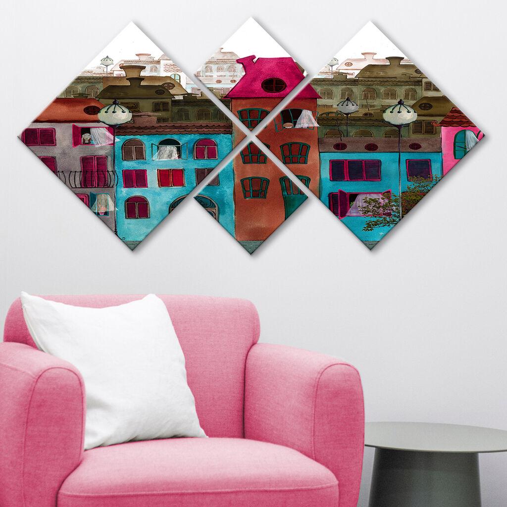 Wallity slika 4MDF128063447, 60x115 cm, 4 dijela