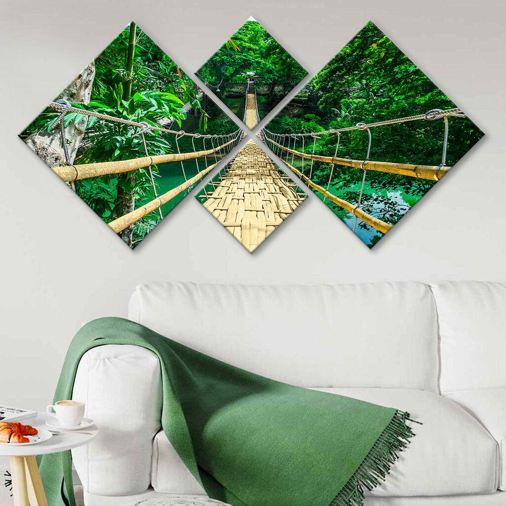 Wallity slika 4MDF458089186, 60x115 cm, 4 dijela