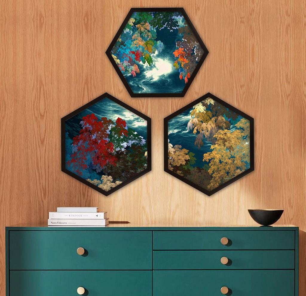 Wallity Uokvirena slika 6GEN271268, 35x35 cm, 3 dijela