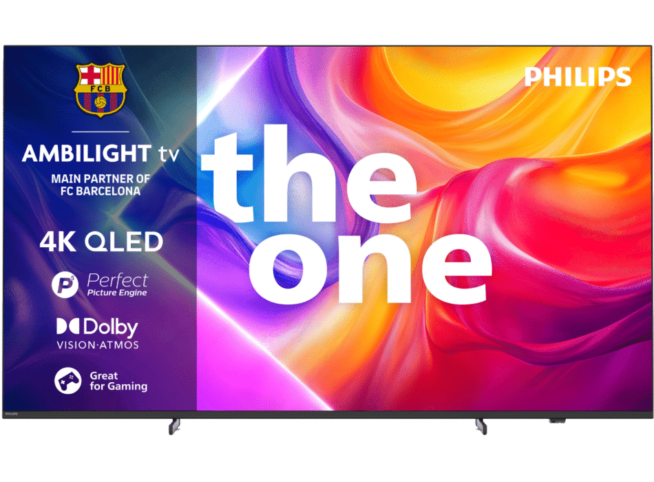 Philips Televizor PUS9010, 85",  4K, QLED, Titan OS, Crni