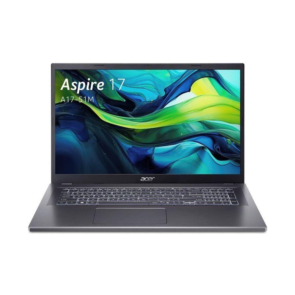 Acer Laptop Aspire A17-51M-593X, 17.3", FHD, Core 5, 16GB/512GB, Tamnosivi