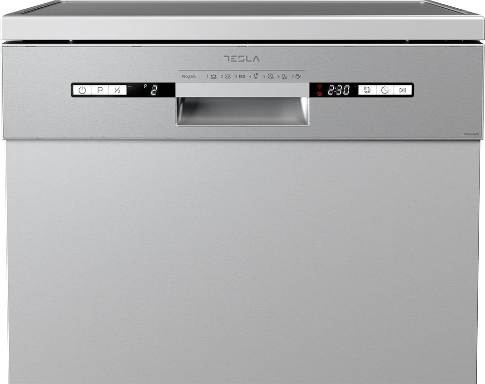 Tesla Mašina za sudove WD662MX, 60 cm, Inox, Siva