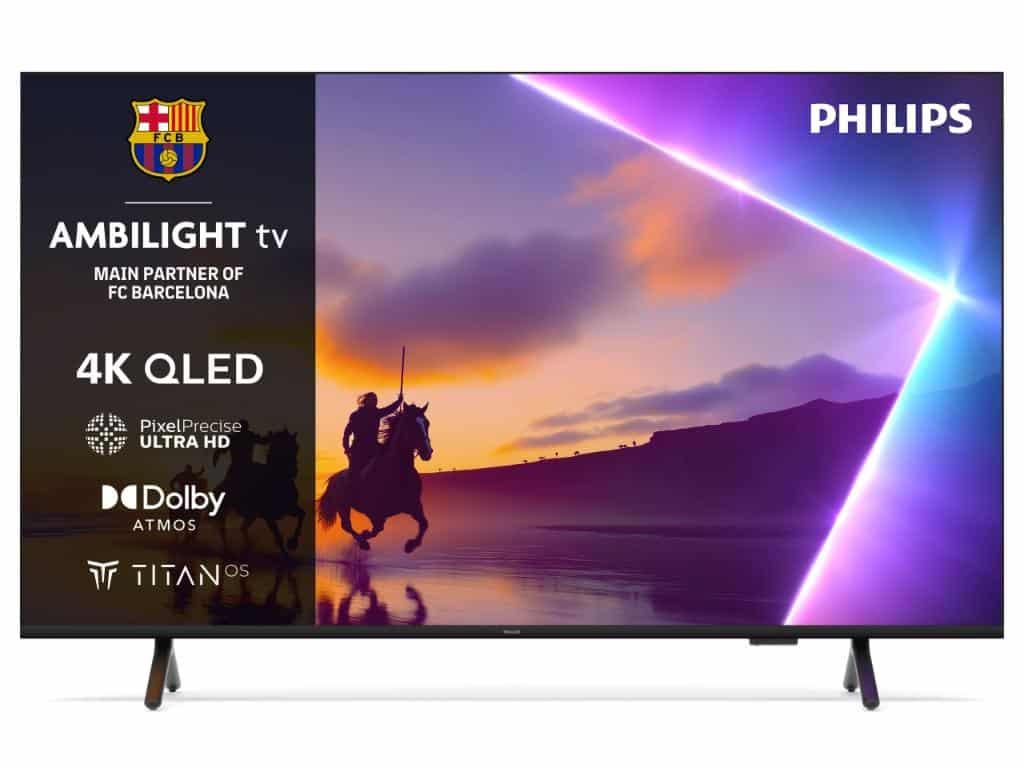 Philips Televizor PUS8510, 85", 4K UHD, QLED, Crni