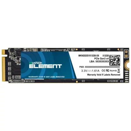 Mushkin SSD Element, 512GB, M.2 NVMe,