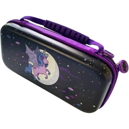 Zaštitna kutija za Nintendo Switch Lite, Unicorn Moonlight, Crno-ljubičasta