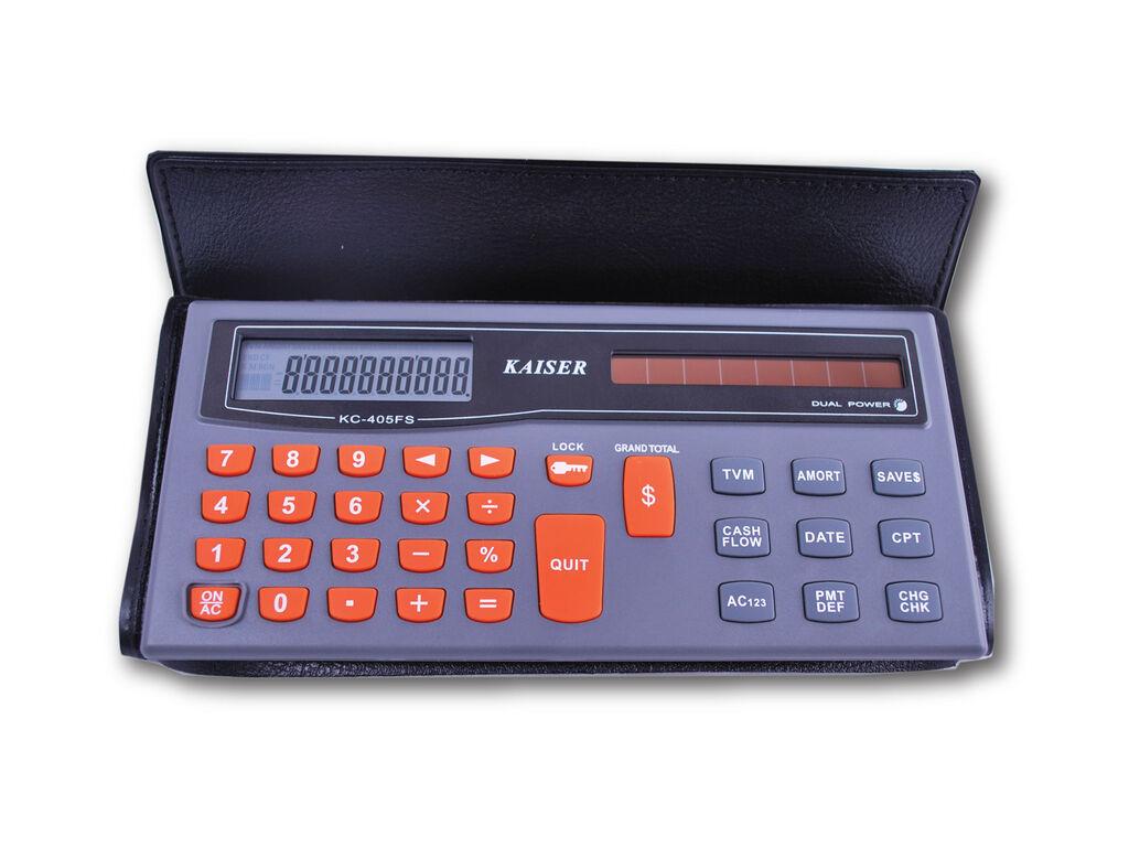 Kaiser Kalkulator KC 405FS, Crno-sivi