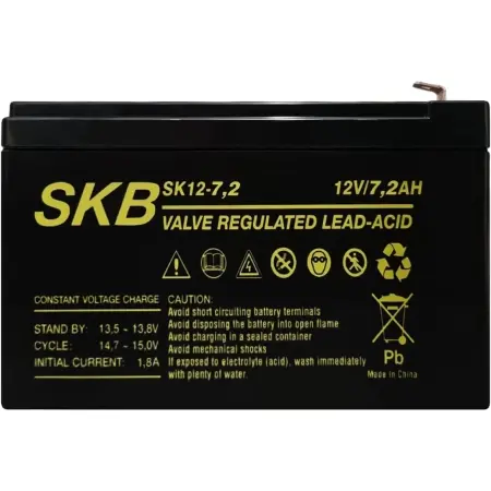 SKB Akumulatorska baterija, 12V, 7.2Ah, Crna