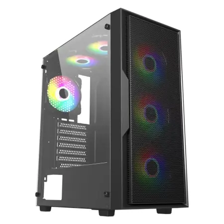 Ubit Računarsko gaming kućište UB-1V, Crno + 4 RGB ventilatora