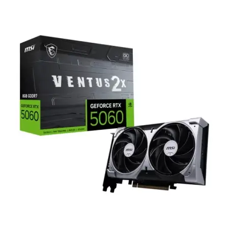 MSI Grafička kartica nVidia GeForce RTX 5060 Ventus 2X, 8GB, OC, Crna