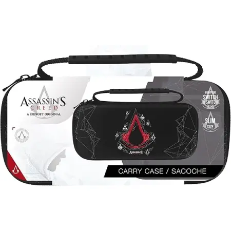 Freaks and Geeks Zaštitna kutija za Nintendo Switch, Assassins Creed Logo, Crno-crvena