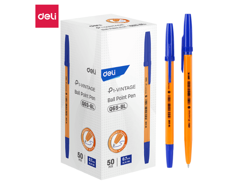 Deli Hemijska olovka EQ6S-BL, 0.7 mm, Plavi ispis