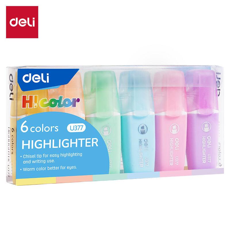 Deli Signir tekstmarker HiColor Mini EU377, Pastelne boje, 6 komada