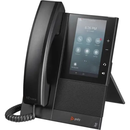 Poly Fiksni telefon CCX 500, 5", Crni